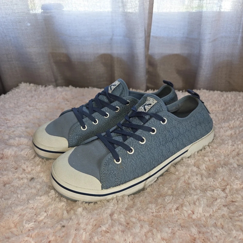 Keen Elsa Casual Blue Lace-Textured Sneakers 9.5 - Picture 4 of 12